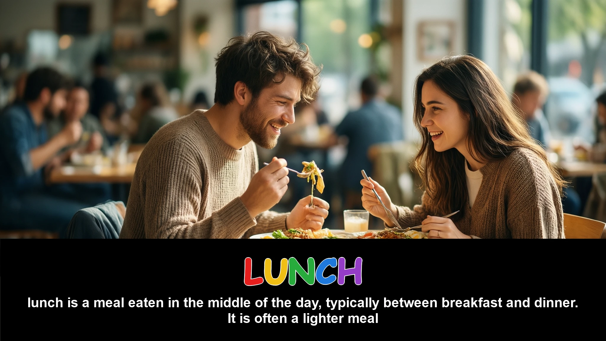 English Illustration for lunch